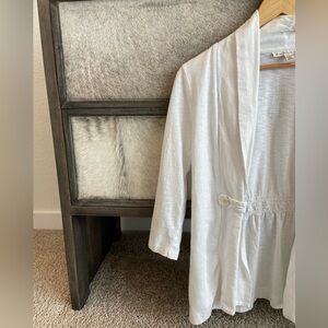 all cotton open front small petite jacket